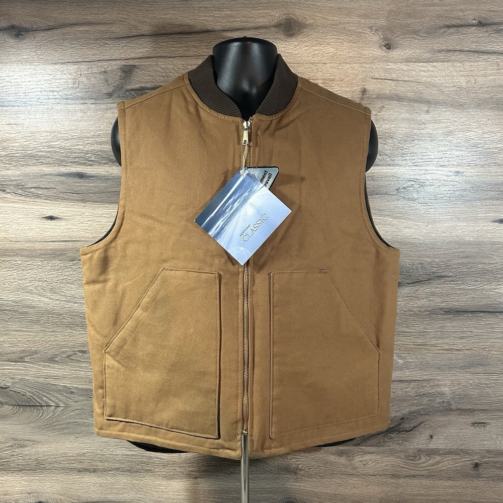 North End All Climate Wear Chore Vest Men's Medium Full Zip‎  Lined